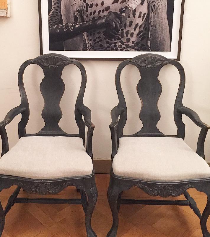 Armchairs pair Sweden