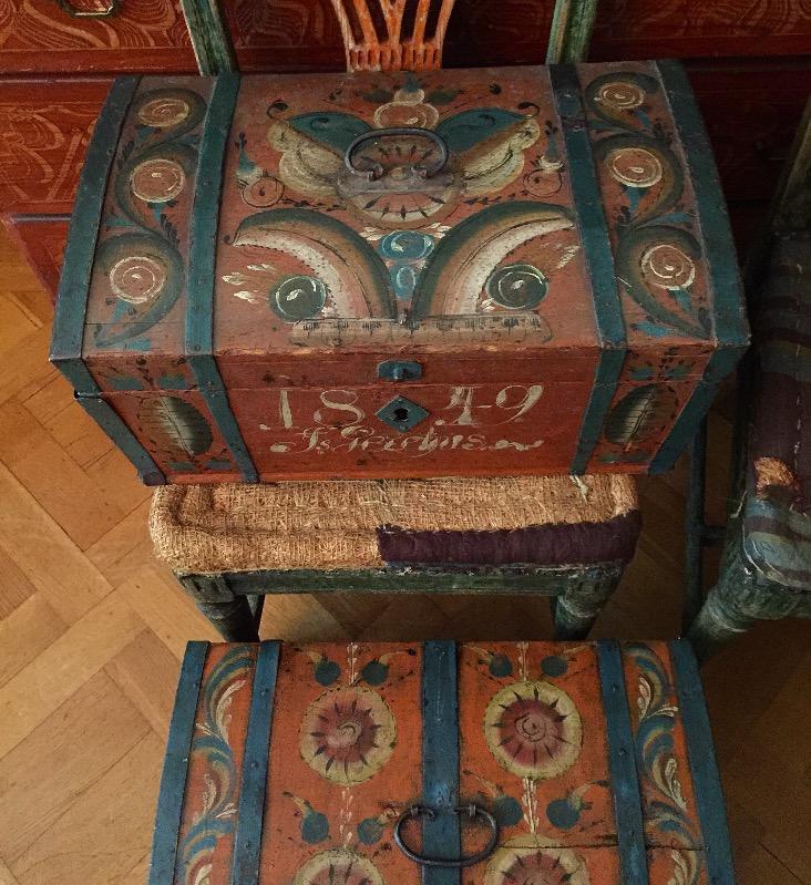 Painted Chest, Boxes, Sweden 