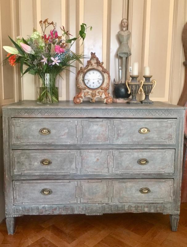 Painted chest of drawers