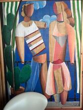 Painting on wooden panel