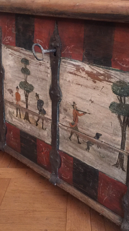 Swedish painted trunk