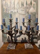 Wooden candlestickholders